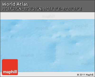 Physical 3D Map of the Area around 71° 56' 54" N, 15° 22' 30" E