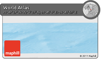 Physical Panoramic Map of the Area around 71° 56' 54" N, 16° 13' 30" E
