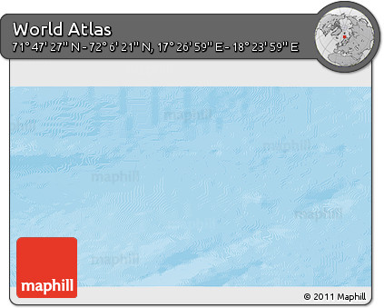 Physical 3D Map of the Area around 71° 56' 54" N, 17° 55' 29" E