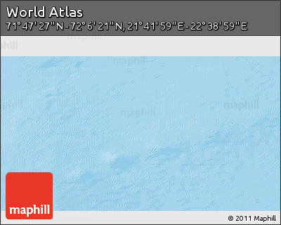 Physical 3D Map of the Area around 71° 56' 54" N, 22° 10' 29" E