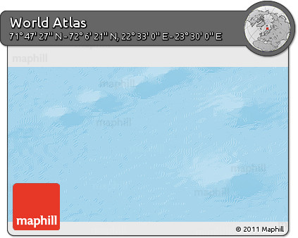 Physical 3D Map of the Area around 71° 56' 54" N, 23° 1' 29" E