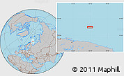 Gray Location Map of the area around 71° 56' 54" N, 36° 37' 30" E