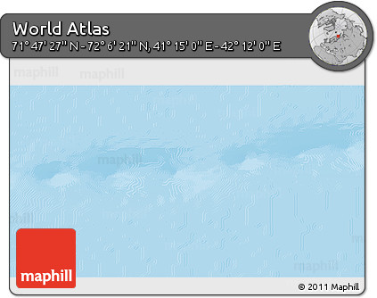 Physical 3D Map of the Area around 71° 56' 54" N, 41° 43' 30" E