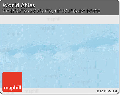Physical 3D Map of the Area around 71° 56' 54" N, 41° 43' 30" E