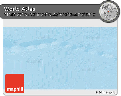 Physical 3D Map of the Area around 71° 56' 54" N, 42° 34' 30" E
