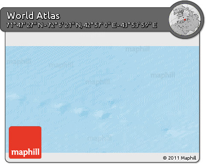 Physical 3D Map of the Area around 71° 56' 54" N, 43° 25' 29" E
