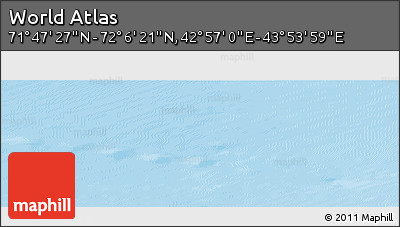 Physical Panoramic Map of the Area around 71° 56' 54" N, 43° 25' 29" E