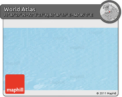 Physical 3D Map of the Area around 71° 56' 54" N, 44° 16' 29" E