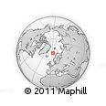 Outline Map of the Area around 71° 56' 54" N, 4° 19' 30" E, rectangular outline