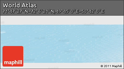 Physical Panoramic Map of the Area around 71° 56' 54" N, 50° 13' 30" E