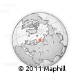 Outline Map of the Area around 71° 56' 54" N, 51° 55' 29" E, rectangular outline