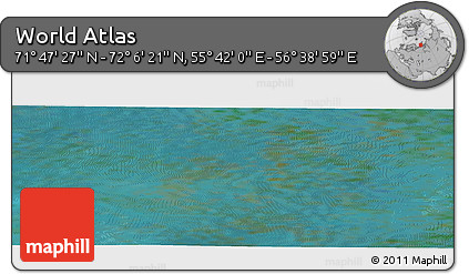 Satellite Panoramic Map of the Area around 71° 56' 54" N, 56° 10' 29" E