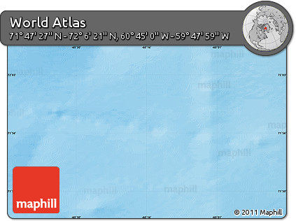 Physical Map of the Area around 71° 56' 54" N, 60° 16' 29" W