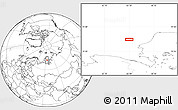 Blank Location Map of the area around 71° 56' 54" N, 65° 31' 30" E