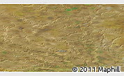 Satellite 3D Map of the area around 71° 56' 54" N, 70° 37' 30" E