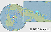 Savanna Style Location Map of the area around 71° 56' 54" N, 72° 10' 30" W, hill shading