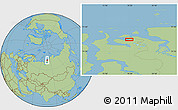 Savanna Style Location Map of the area around 71° 56' 54" N, 78° 16' 30" E