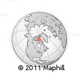 Outline Map of the Area around 71° 56' 54" N, 82° 22' 30" W, rectangular outline