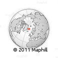 Outline Map of the Area around 71° 56' 54" N, 9° 16' 30" W, rectangular outline