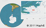 Satellite Location Map of the area around 71° 11' 25" S, 70° 28' 29" W