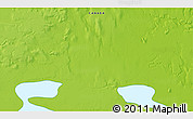 Physical 3D Map of the area around 72° 13' 45" N, 106° 10' 30" W