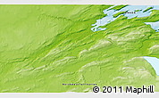 Physical 3D Map of the area around 72° 13' 45" N, 112° 7' 30" W