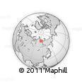 Outline Map of the Area around 72° 13' 45" N, 114° 49' 29" E, rectangular outline