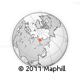 Outline Map of the Area around 72° 13' 45" N, 124° 10' 30" E, rectangular outline