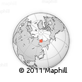 Outline Map of the Area around 72° 13' 45" N, 134° 22' 30" E, rectangular outline