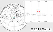 Blank Location Map of the area around 72° 13' 45" N, 151° 13' 29" W