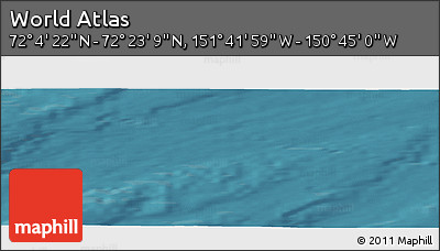 Satellite Panoramic Map of the Area around 72° 13' 45" N, 151° 13' 29" W