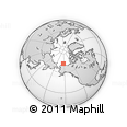 Outline Map of the Area around 72° 13' 45" N, 152° 55' 30" W, rectangular outline