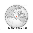Outline Map of the Area around 72° 13' 45" N, 153° 46' 30" W, rectangular outline