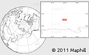 Blank Location Map of the area around 72° 13' 45" N, 166° 40' 30" E