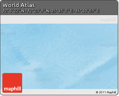 Physical 3D Map of the Area around 72° 13' 45" N, 16° 13' 30" E