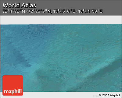 Satellite 3D Map of the Area around 72° 13' 45" N, 16° 13' 30" E