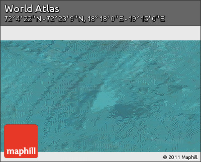 Satellite 3D Map of the Area around 72° 13' 45" N, 18° 46' 29" E