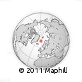 Outline Map of the Area around 72° 13' 45" N, 1° 37' 30" W, rectangular outline
