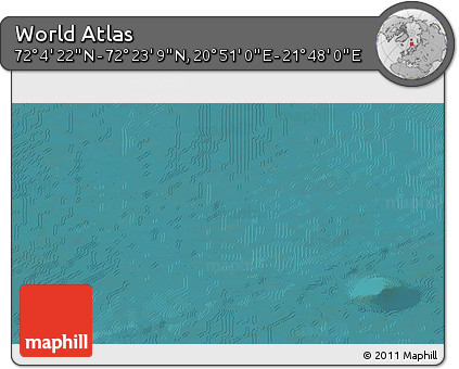 Satellite 3D Map of the Area around 72° 13' 45" N, 21° 19' 30" E