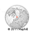 Outline Map of the Area around 72° 13' 45" N, 22° 10' 29" E, rectangular outline
