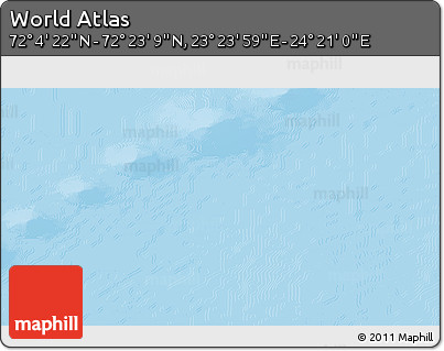 Physical 3D Map of the Area around 72° 13' 45" N, 23° 52' 30" E