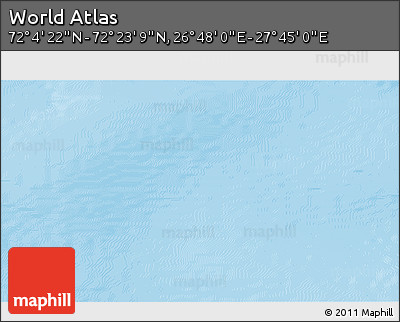 Physical 3D Map of the Area around 72° 13' 45" N, 27° 16' 29" E