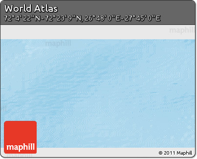 Physical 3D Map of the Area around 72° 13' 45" N, 27° 16' 29" E