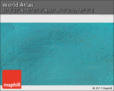 Satellite 3D Map of the Area around 72° 13' 45" N, 27° 16' 29" E