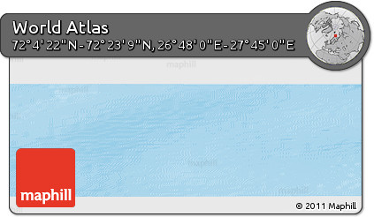 Physical Panoramic Map of the Area around 72° 13' 45" N, 27° 16' 29" E