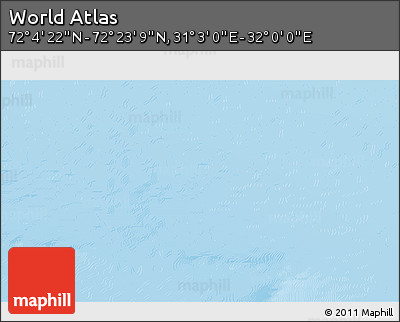 Physical 3D Map of the Area around 72° 13' 45" N, 31° 31' 29" E