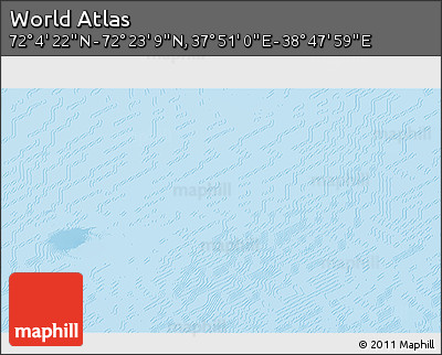 Physical 3D Map of the Area around 72° 13' 45" N, 38° 19' 30" E