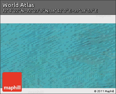 Satellite 3D Map of the Area around 72° 13' 45" N, 39° 10' 29" E