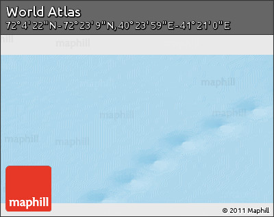 Physical 3D Map of the Area around 72° 13' 45" N, 40° 52' 30" E