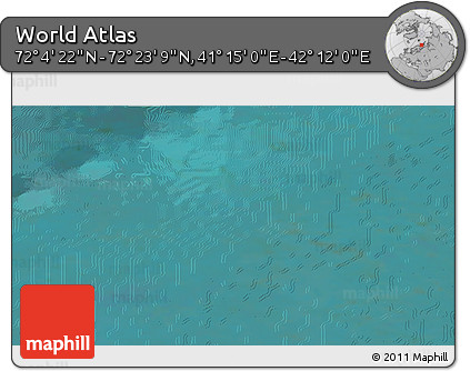 Satellite 3D Map of the Area around 72° 13' 45" N, 41° 43' 30" E